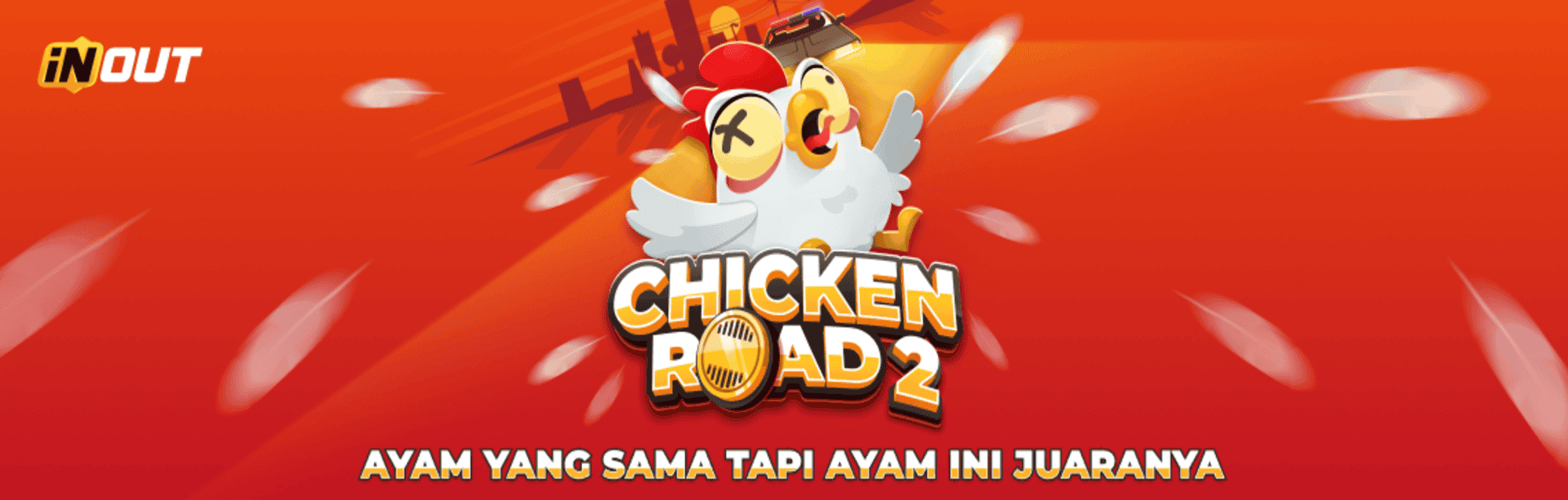 INOUT - CHICKEN ROAD 2.0 GAME PROMO BANNER